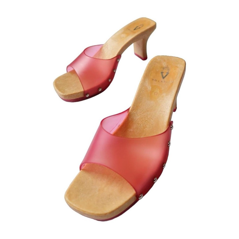 Volatile Pink Beachy Clogs